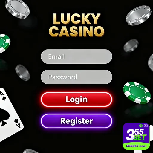 Tela de login de cassino online em destaque com elementos brasileiros