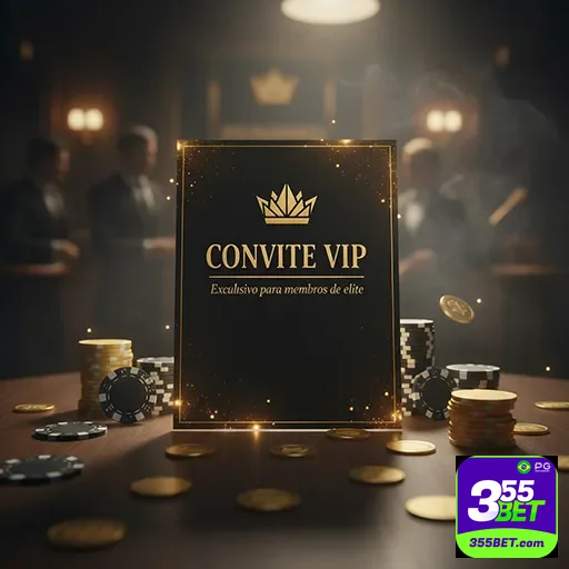 Imagem promocional da 355bet destacando evento VIP, com o logo do site 355bet em destaque.
